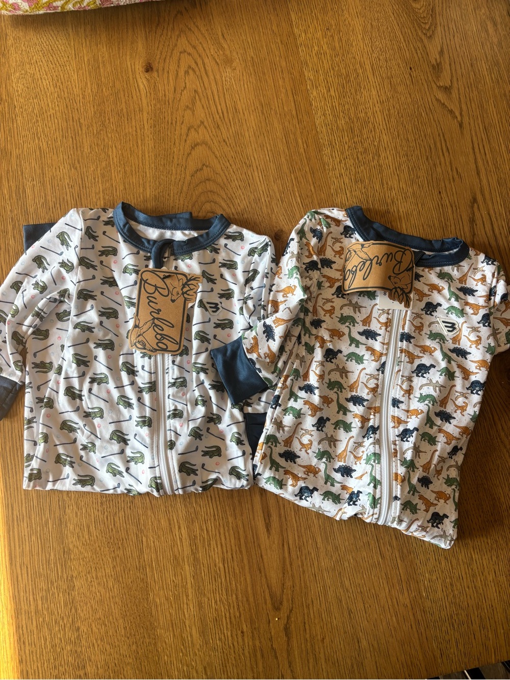 *SET of 2* BURLEBO romper sleepers baby boy